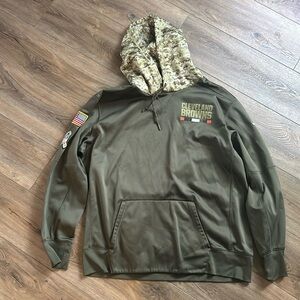 Cleveland Browns Camo Nike USA Hoodie. Nike Men’s XXL. Like New
